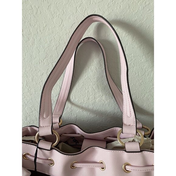 Juicy Couture Classic Juicy Lover Daydreamer Tote Bag Chocolate Pink Velour NEW - Picture 4 of 16